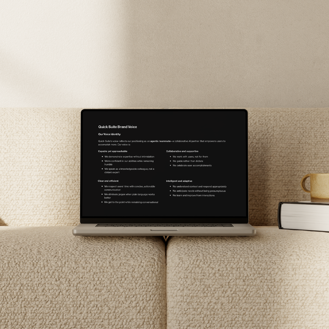 Quick Suite Brand Voice